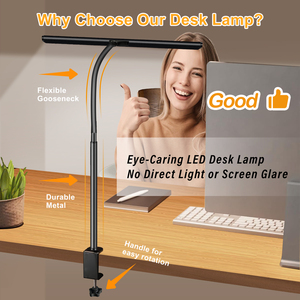 <span class=keywords><strong>Led</strong></span> bàn đèn cho văn phòng nhà nghiên cứu mắt-chăm sóc kiến trúc sư đèn với kẹp mờ có thể điều chỉnh cổ ngỗng <span class=keywords><strong>LED</strong></span> đèn bàn - Product Image 5