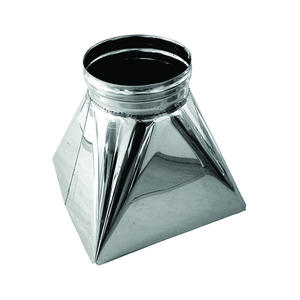 Single Wall Flue Hopper Square X-Round Flue DN 180 316 Stainless Steel Tube for <b>Ventilation</b> <b>Fan</b> <b>Parts</b> - Product Image 1