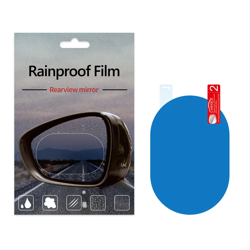 Self-adhesive HD Anti Rain Car Rear View Mirror Fog Film Waterproof Anti-Fogging Pellicular Car Screen Sticker