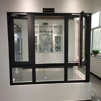 Persiana de ventana abatible de aleación de aluminio insonorizada de doble capa personalizada Kimberley para sellado de balcón Villas casas autoconstruidas