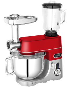 NOUVEAU Mixeur planétaire de cuisine multifonctionnel 5-en-1 en métal moulé 7L avec broyeur et mélangeur pour la boulangerie et la pâtisserie domestique - Product Image 1