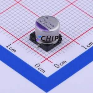 Condensateur solide SMD 20SVQP22M, D6.3xL5.9mm (Capacité : 22uF) (Précision : 20%) (Tension nominale : 20V) - Product Image 1