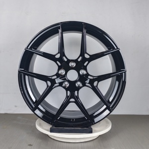 Hoge Precisie Op Maat Gesmeed <span class=keywords><strong>18</strong></span> 19 20 22 <span class=keywords><strong>Inch</strong></span> 5X112 Wielen Zwart Auto Wiel Velgen Voor Audi