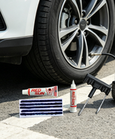 Kit de réparation de pneus sans chambre à air pour véhicules, outils robustes en métal en forme de T pour la réparation d'urgence des pneus tout-terrain