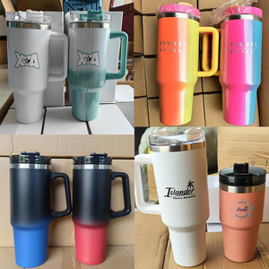 40oz 1200ml 1180ml Grado alimenticio Gran capacidad H2.0 Adventure Vasos de acero inoxidable con pajitas y asas Cheetah Cow Print - Product Image 4
