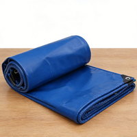 Rouleau de bâche PE enduite personnalisable 100gsm 200gsm avec œillets, robuste et résistant aux déchirures pour abri de voiture et camping