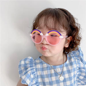 Lunettes <span class=keywords><strong>de</strong></span> soleil pour enfants rondes à verres colorés <span class=keywords><strong>de</strong></span> luxe à paillettes <span class=keywords><strong>2022</strong></span> - Product Image 5