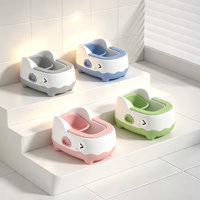 Bassin de lavage 2-en-1 pour nouveau-né, siège d'apprentissage de la propreté pour enfants, tabouret d'hygiène antidérapant pour nourrissons