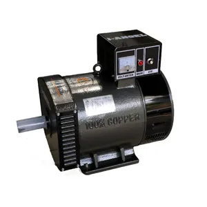 Sikat tipe Ac Alternator 15kW 30kW 50kW, kepala Generator tanpa mesin Diesel 50hz 60hz 1500rpm 1800rpm Alternator