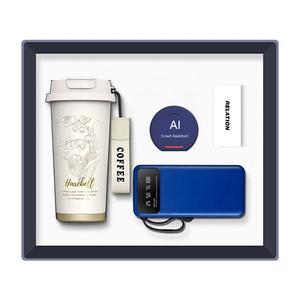 Juego de regalos navideños con logotipo personalizado, Bolígrafo De Metal para portátil de PU, Banco de energía USB, termo, altavoz <span class=keywords><strong>Bluetooth</strong></span>, accesorio de graduación todo en uno - Product Image 1