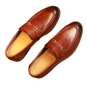 Zapatos de Vestir para Hombre de Alta Calidad, Estilo Británico, Casual, con Parte Superior de Cuero Genuino de Textura Suave, Diseño Italiano con Patrón de Lichí y Punta Cuadrada - Product Image 5
