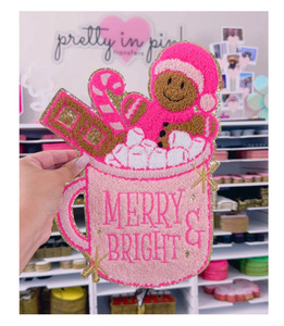 แผ่นปะติดลายคริสต์มาสกรินช์ขนาดใหญ่ รูปคนขนมปังขิง <span class=keywords><strong>OH</strong></span> SNAP ปักเลื่อม รีดติดได้ มีสินค้าพร้อมส่ง - Product Image 6