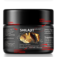 OEM ODM Marque Privée Résine de Shilajit Dorée Équilibre Naturel de la Santé Complément Alimentaire Shilajit Naturel de l'Himalaya Produits Purs