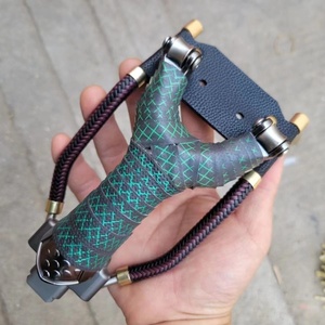 Nouvelle Fronde de <span class=keywords><strong>Chasse</strong></span> Robuste à Roulements Multiples, Fronde Professionnelle en Métal avec Bande Élastique pour Tir en Extérieur et <span class=keywords><strong>Pêche</strong></span> - Product Image 5