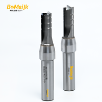 BoMeiJK Prix usine OEM Fraise CNC TCT à 3 dents, hélice 45° et fraise à rainurer droite pour MDF et bois dur, outils de travail du bois