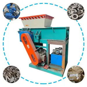 Mesin pencacah plastik limbah, mesin pencacah logam tugas berat, mesin pencacah plastik limbah, poros tunggal kecil