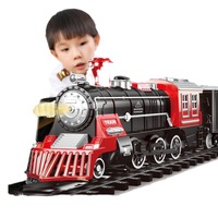 Train jouet piste haute vitesse Rail Parking modèle Train à vapeur électrique pour enfants anniversaire nouvel an cadeau éducatif Pc