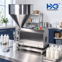 Machine de remplissage semi-automatique de précision à pompe à engrenages pour liquides et pâtes visqueuses – Durable, précise, fiable, robuste, facile à nettoyer