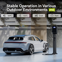 Station de recharge rapide AC pour véhicules électriques OEM 7 kW 11 kW 22 kW avec câble de 5 m et écran 4,3 pouces, chargeur mural EV 32 A, prise Type 2