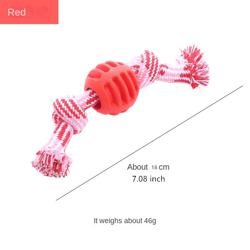 Red knotted ball