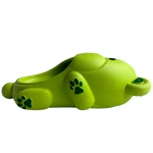 Pantofole con stampa animalier per bambini, forma di cane verde, antiscivolo, in PVC, per tutte le stagioni, taglia 18-29, 125-175 mm - Product Image 1