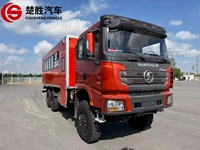 Autobus lourd Shacman 6x6, 28 places, climatisation au toit, chauffage diesel, navette pour le transport de personnel