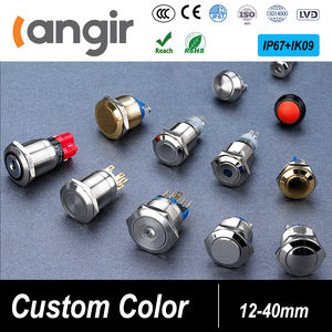 Interruptor de Botón Pulsador IP68 IP67 con Indicador Luminoso Multicolor de 250V 1NO para Visualización de <span class=keywords><strong>Estado</strong></span> - Product Image 4