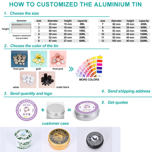 Tùy Chỉnh 6Oz 8Oz 10Oz Kim Loại Tin Jar Vòng Pomade Lọ Màu Đen Kích Thước Lớn Nhôm Bao Bì Container Có Thể Hộp - Product Image 2