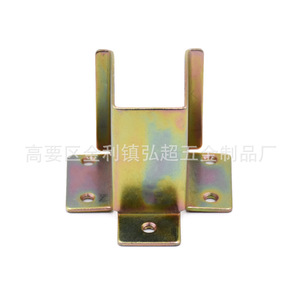 Charnière de meuble en fer couleur zinc plaqué 26x40x37x37mm, connecteur de support à montage en surface, accessoire de quincaillerie - Product Image 4