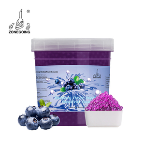 Ingrediente all'ingrosso per Bubble Tea al Latte di Konjac, Sfera Frizzante Morbida e Dolce da 1,3 kg, Gusti Mirtillo, Fragola, Mango, Frutta Succosa - Product Image 1