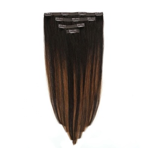 Cheveux indiens épais, extrémités soyeuses, lisses, vierges, non-remy, qualité salon, injection invisible, clip invisible en PU, cheveux à clipser - Product Image 3