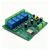 AC 90-250V DC 7-30V 5V Catu Daya ESP8266 ESP-12F Modul Pengembangan WiFi yang Dapat Diprogram Papan Relai 4 Saluran untuk Ardruino