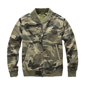 High Quality Men's Winter Bonded Bomber Jacket Spandex/Polyester Casual <b>Button</b> Closure - Product Image 1