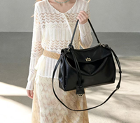 Sac fourre-tout vintage en cuir souple de qualité supérieure pour femme, sac à bandoulière décontracté, sac à main croisé pour usage quotidien
