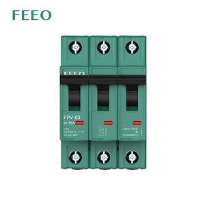 <span class=keywords><strong>Disjoncteur</strong></span> différentiel automatique 15A 3 pôles 800VDC 10KA pour système solaire, type enfichable, montage sur rail DIN - Product Image 3
