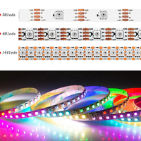 Bande LED RGB programmable 12V WS2815, contrôle individuel à 4 broches, fonctionne avec Arduino Raspberry Pi SP105E SP107E, synchronisation musicale