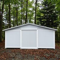 Maison préfabriquée extensible en conteneur maritime de 40 pieds à vendre, villa préfabriquée pliable en acier léger, 2 ou 3 chambres