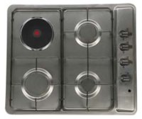 Casserole électrique en acier inoxydable, 4 brûleurs intégrés, pour la cuisine