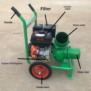 <span class=keywords><strong>Pompa</strong></span> Acqua Diesel Centrifuga da 6 Pollici in Ghisa con Motore da 8.5HP, Tipo Carrello, per Irrigazione Agricola/Controllo Alluvioni e Drenaggio - Product Image 5