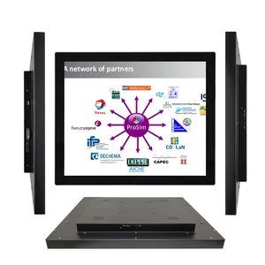 Fábrica personalizada 19 Monitor táctil industrial incorporado pantalla táctil industrial HDMI LCD IPS TFT pantalla Monitor industrial