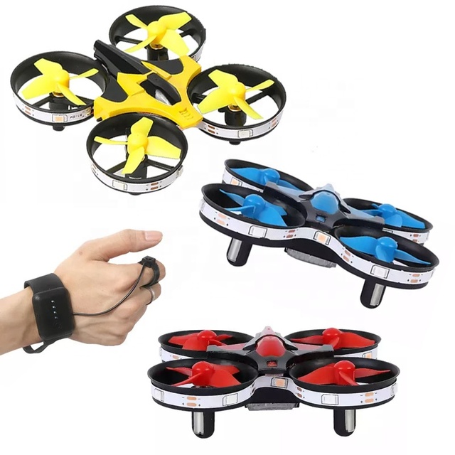 Colorful 3D Induction Flying Nano Flyer Headless Gesture Sensing Rc QuadCopter