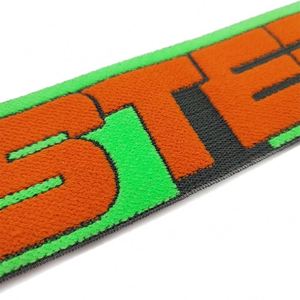 High Quality Custom Logo Oeko-Tex Certified Jacquard <b>Webbing</b> Spandex/Nylon Elastic Band Straps for Apparel Sport Bra Legging - Product Image 4