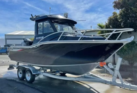 6.25m 21ft bateau en aluminium pêche Offshore bateau d'entrée à cabine ouverte