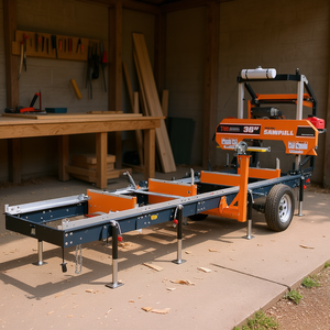 Kit de Extensión de Riel Tmg de 4 Pies de Acero de Alta Rigidez para Aserradero Portátil Psm36, Piezas de Maquinaria para Trabajar la Madera - Product Image 2