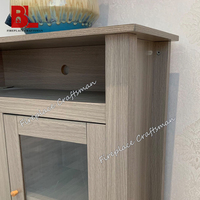 Meubles de chambre à coucher pour le salon derniers designs panneau en bois massif support de télévision média minimaliste support de télévision supports d'armoire de rangement