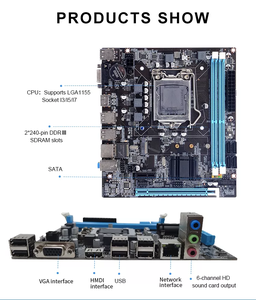 H61 Chipset <b>Motherboard</b> LGA1155 DDR3 16GB Double Channel SATA New Desktop Mainboard with VGA Port and M.2 Support - Product Image 3