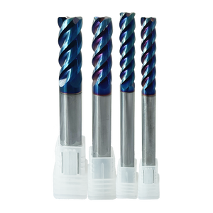 JR103 CNC outil de coupe HRC65 4F revêtement plat personnalisé carbure fraise fraise en bout pour acier inoxydable acier trempé - Product Image 1