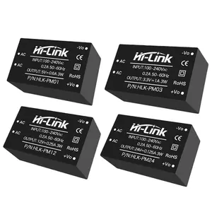 Hot-Sale HLK-PM01 AC-DC Mini Size Led Verlichting Power Module Converter 3.3V 5V 9V 12V 15V 24V 3W Acdc Schakelomvormer Ic