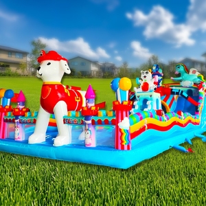 Castillo Inflable Gigante de Dibujos Animados, Fabricado en Fábrica, Material de PVC, 8x20m, Fácil de Instalar, Uso Comercial, Parques de Diversiones, <span class=keywords><strong>Fiestas</strong></span> <span class=keywords><strong>Infantiles</strong></span> - Product Image 2