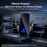 Support de téléphone de voiture à fixation automatique 15W à charge rapide, avec capteur intelligent Q3, pour iPhone 17 16 – Produit Gagnant 2027 – Chargeur sans fil pour voiture – Cadeau